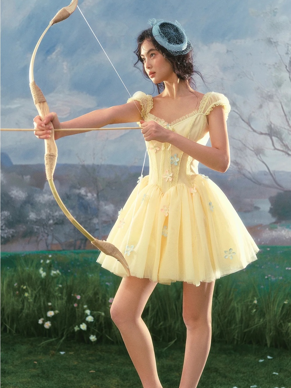 NEW LaceMade Flower Archer Corset Dress - Picture 3 of 14